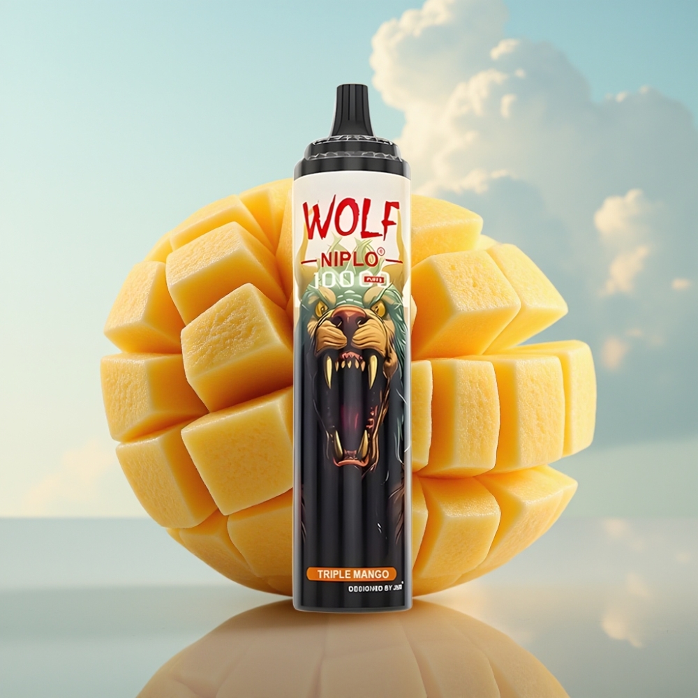 JNR Wolf Niplo 10000 Puffs Dispozabil Vape Trostruki Mango – 20ml, 650mAh, Type-C