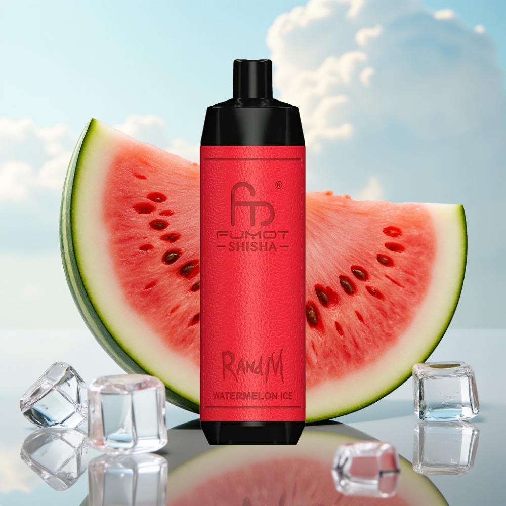 RandM Fumot Shisha 10000 Puffova Jednokratna Vape - LED Indikator, 18ml Tečnost, 850 mAh, Bubanj Mrežasti 0.6ohm, Tip-C, 0.5% Nikotina