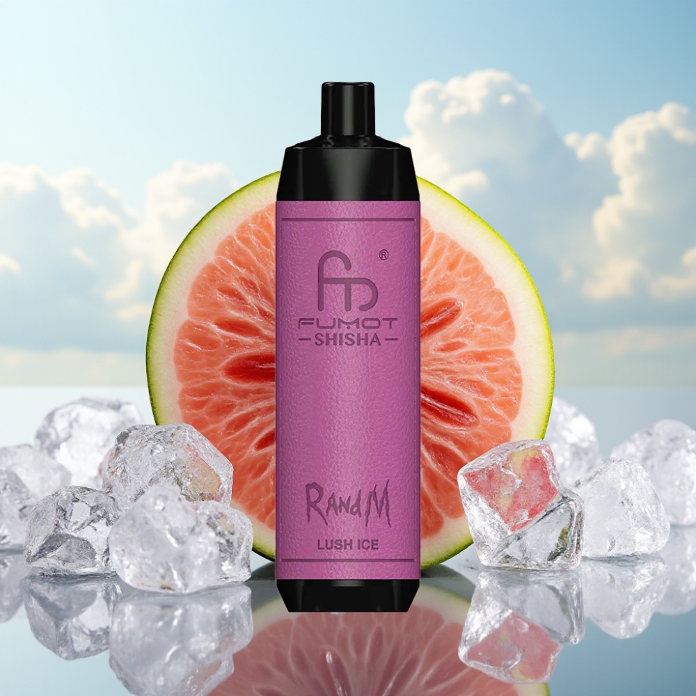 RandM Fumot Shisha 10000 Puffs Dispozabil Vape Lush Ice (LED Indikator, 18ml tečnost, 850 mAh baterija, 0.6ohm mesh kalem)