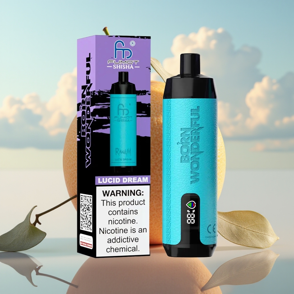 RandM Fumot Shisha 10000 Pufova Jednokratna Vape – LED Indikator, 18ml Tekućine, 850 mAh Baterija, Tip-C Port, 0.5% Nikotina