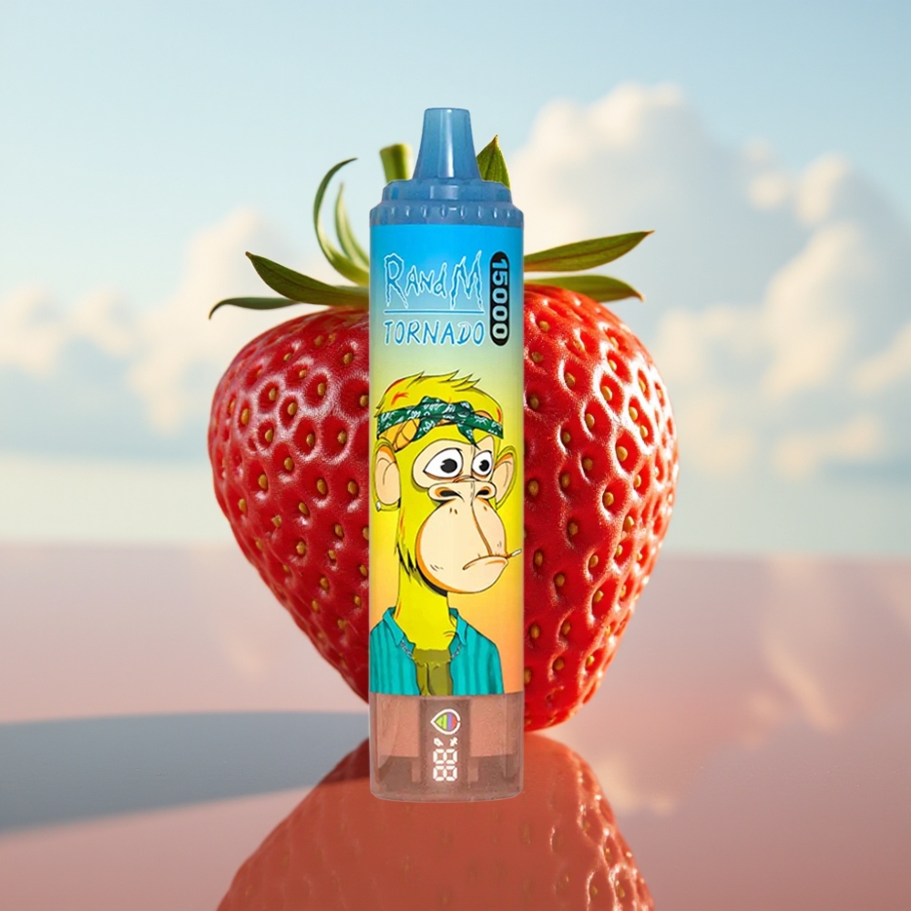 Fumot RandM Tornado 15000 Puffs - јагода, 25ml, 850mAh, Mesh Coil