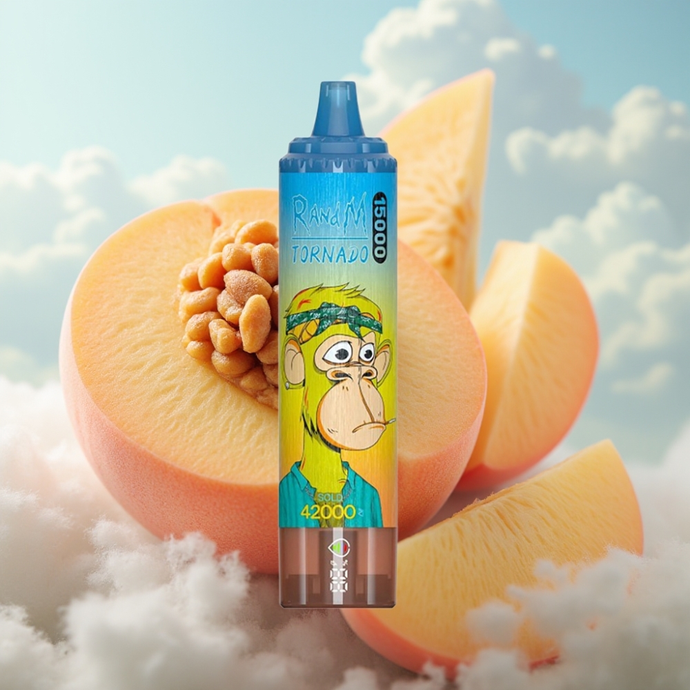 Fumot RandM Tornado 15000 Puffs - 25ml, 850mAh, Mesh Coil, Breskva Mango