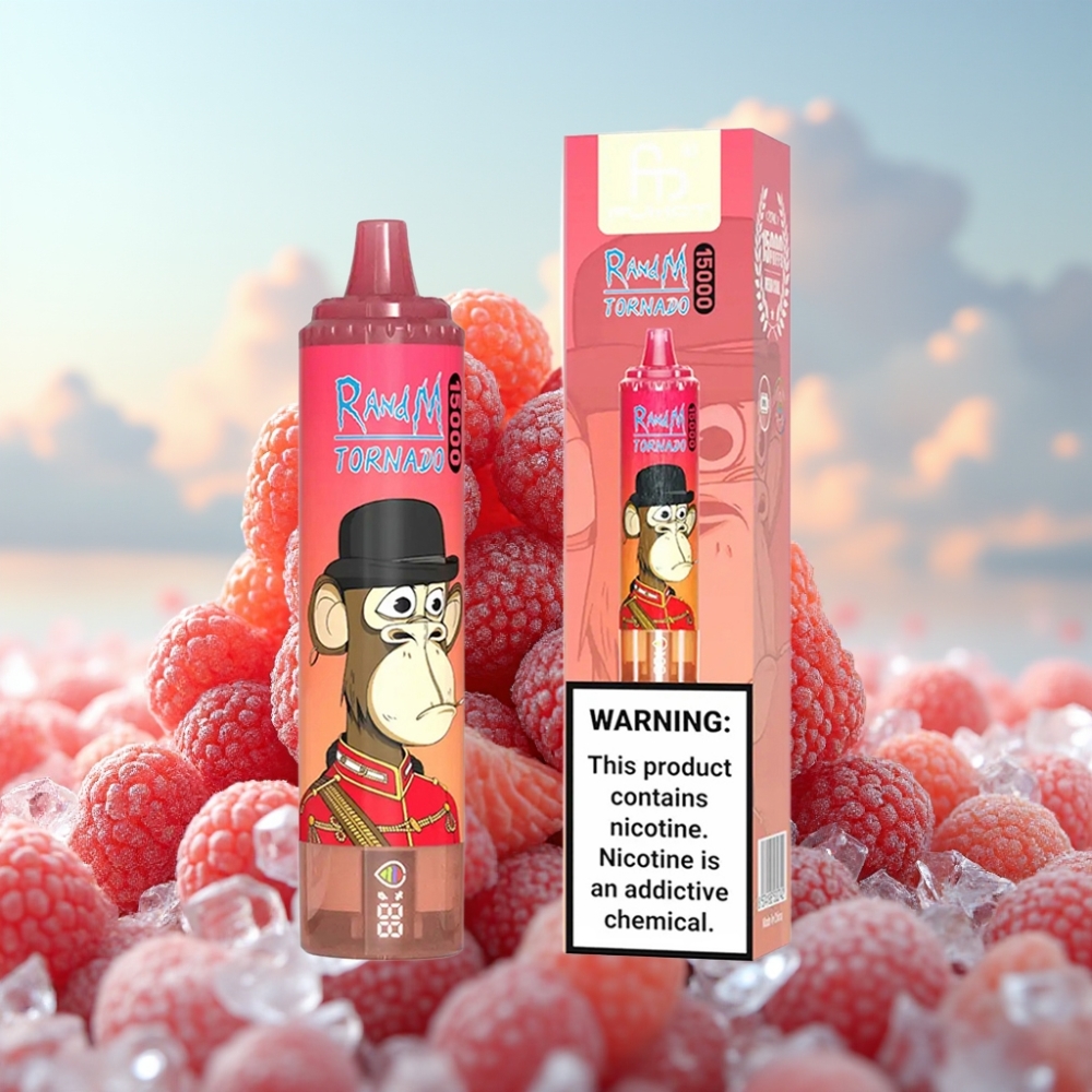 Fumot RandM Tornado 15000 Puffs – 25ml, 850mAh, Mesh Coil, Crvena Energija Led