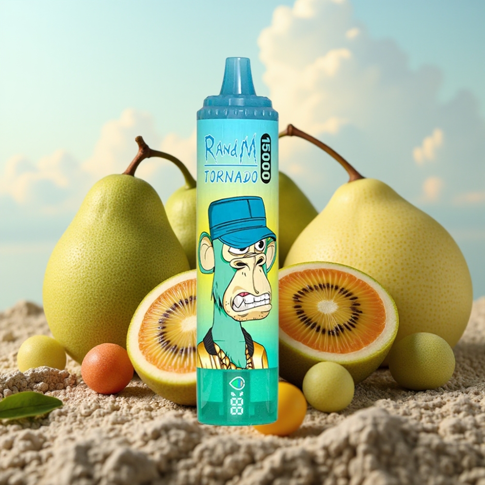 Fumot RandM Tornado 15000 Puffs - 25ml, 850mAh, Mesh Coil, Kiwi Passion Fruit Guava (Kivi Pasiflora Guava)