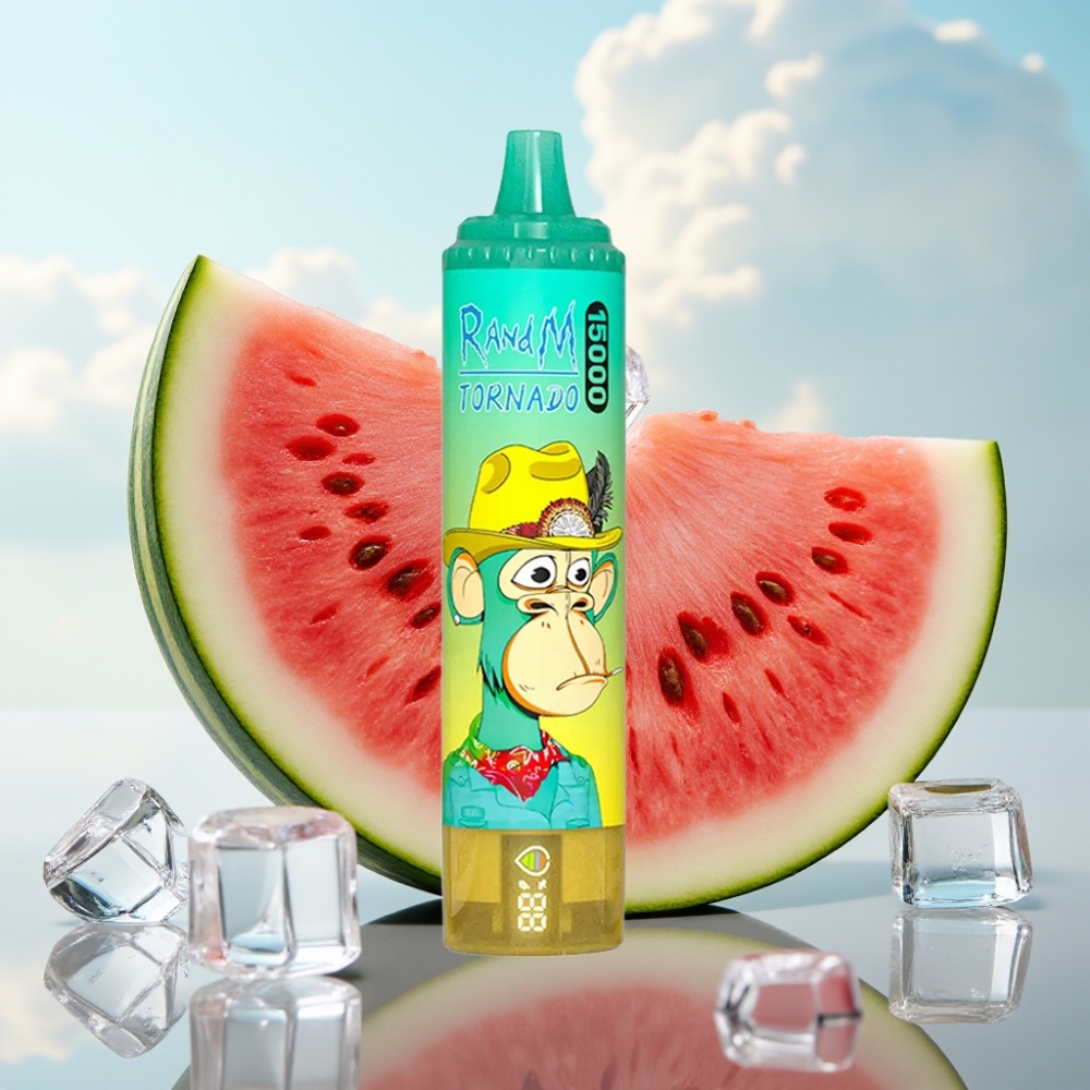 Fumot RandM Tornado 15000 Puffs - 25ml, 850mAh, Mesh Coil, Lubenica Led