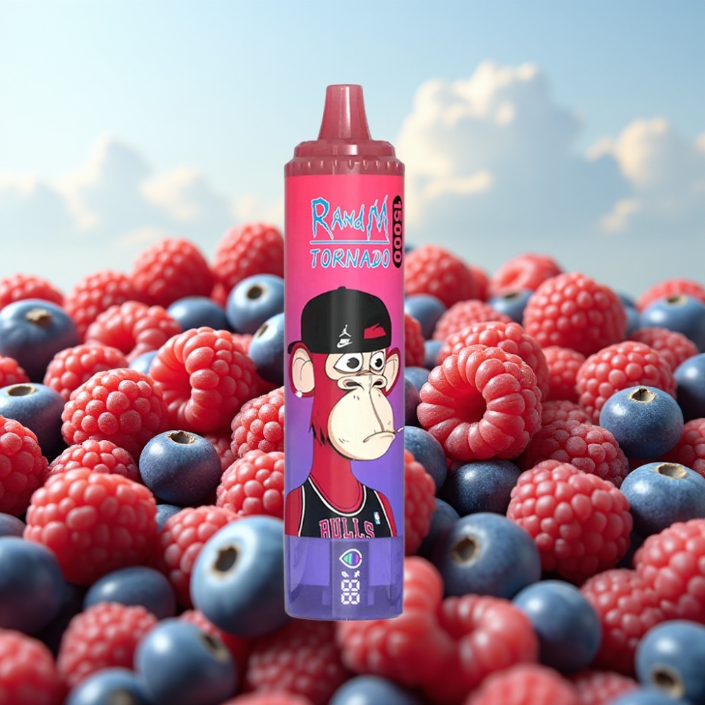 Fumot RandM Tornado 15000 Puffs - 25ml, 850mAh, Mesh Coil, Plava Malina