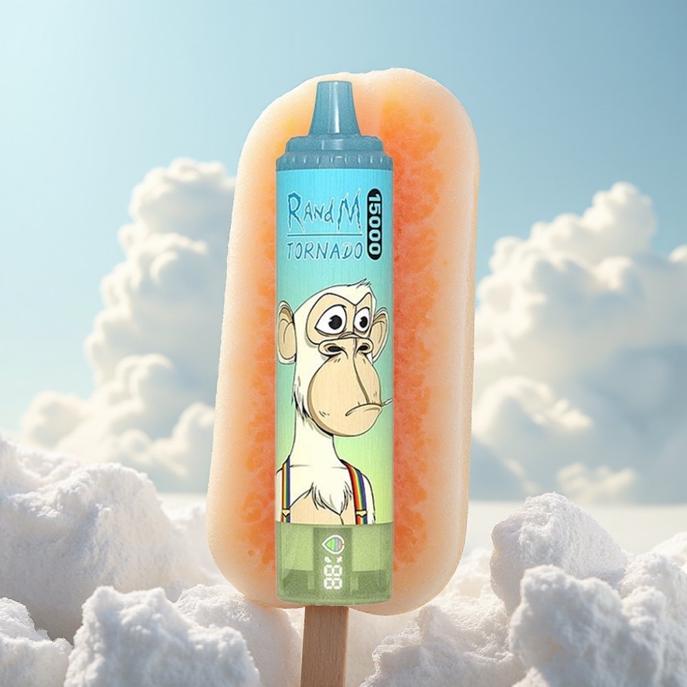 Fumot RandM Tornado 15000 Puffs, 25ml, 850mAh, Mesh Coil, Tip-C, LCD, Ledena žlez