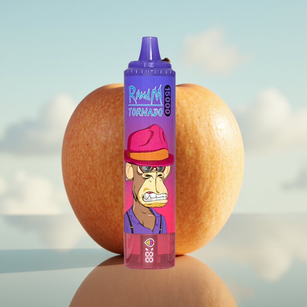 Fumot RandM Tornado 15000 Puffs - 25ml, 850mAh, Mrežasti kalem 0.9 Ohm, Kisela jabuka