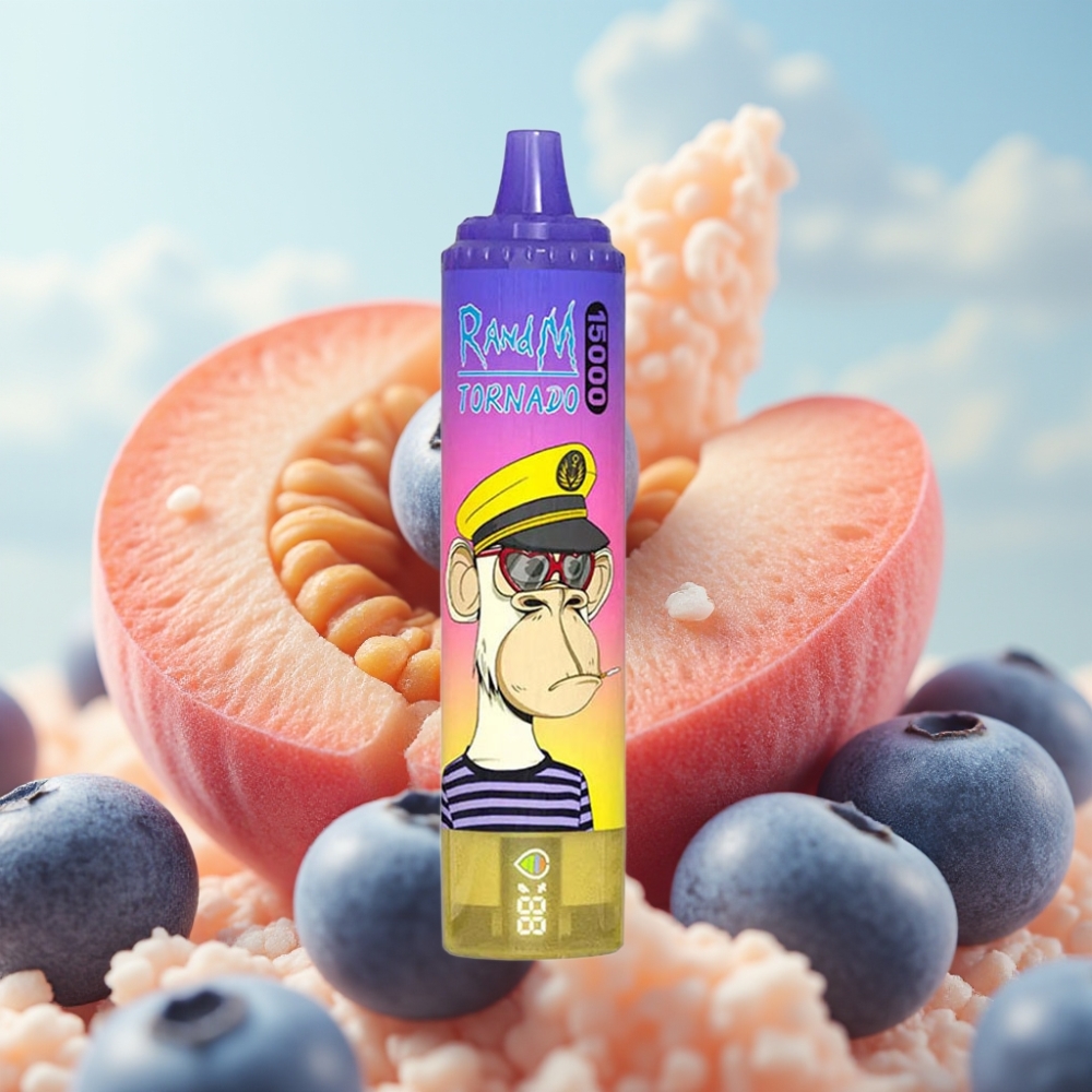 Fumot RandM Tornado 15000 Puffs - Brestika Plava Jagoda, 25ml, 850mAh, Mesh Coil