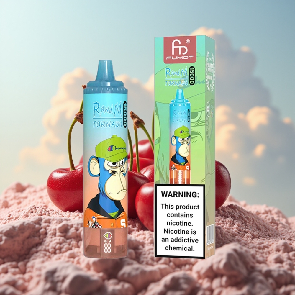 Fumot RandM Tornado 15000 Puffs Dispozabil Vape вишња кола – 25ml, 850mAh, Mesh Coil