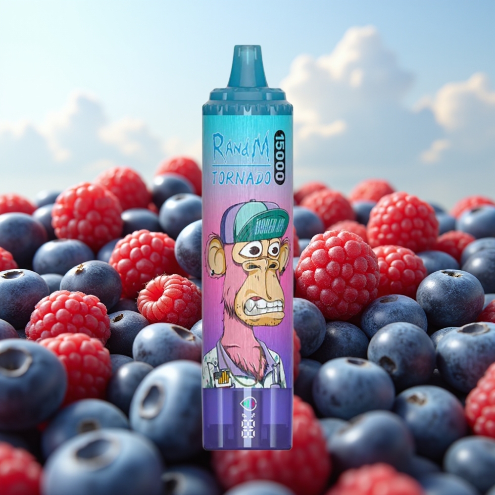 Fumot RandM Tornado 15000 Puffs Dispozabil Vape Borovnica Malina, 25ml, 850mAh, Mesh Coil