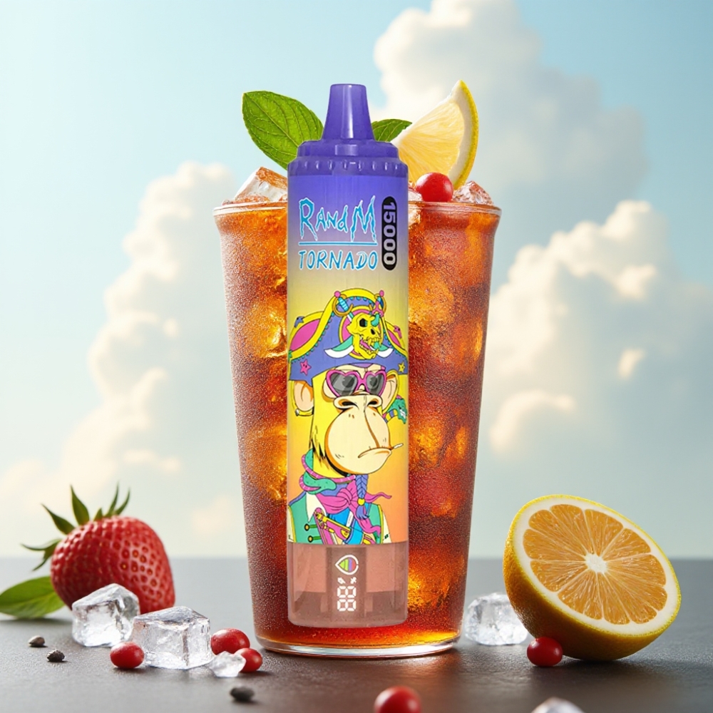 Fumot RandM Tornado 15000 Puffs Dispozabil Vape Kola Led, 25ml, 850mAh, Mesh Coil