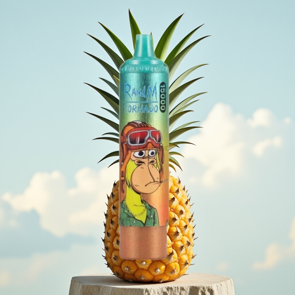 Fumot RandM Tornado 15000 Puffs Dispozabil Vape Ledena Ananas – 25ml, 850mAh, Mesh Coil