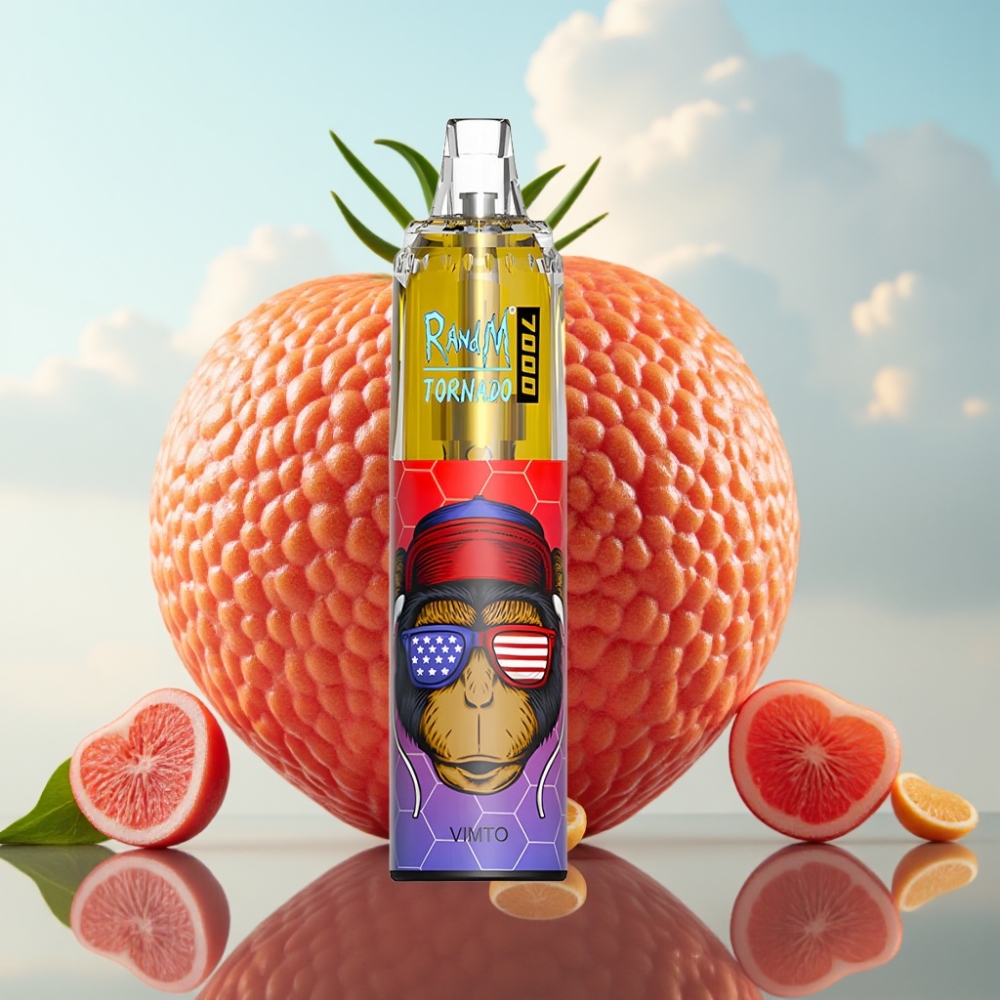 Fumot Tornado 7000 Dispozabil Vape - 7000 Puffova, 14 ML Tecnosti, 850 MAH Baterija, Mesh Kalem, Type-C Port, RGB Svetlo