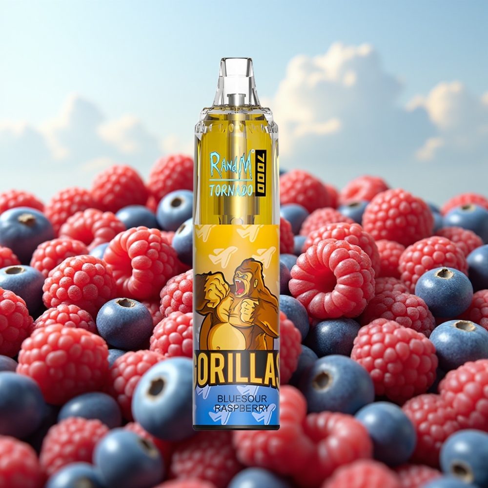 Fumot Tornado 7000 Dispozabil Vape - 7000 Pufova, 14 ML Tečnost, 850 MAH Baterija, Meš Kojl, Plavi Malina