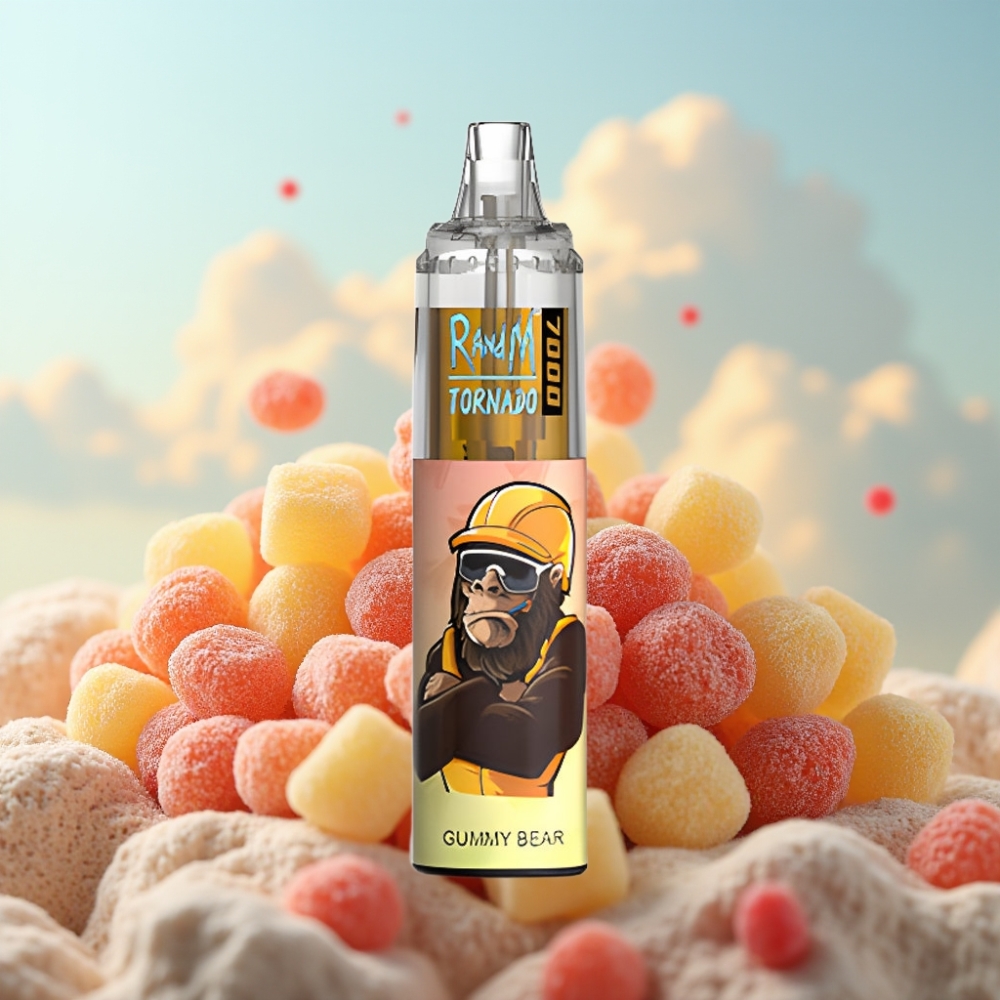 Fumot Tornado 7000 Dispozabil Vape - Gumeni Medved (14ML, 850MAH, Mesh Coil, Type-C)