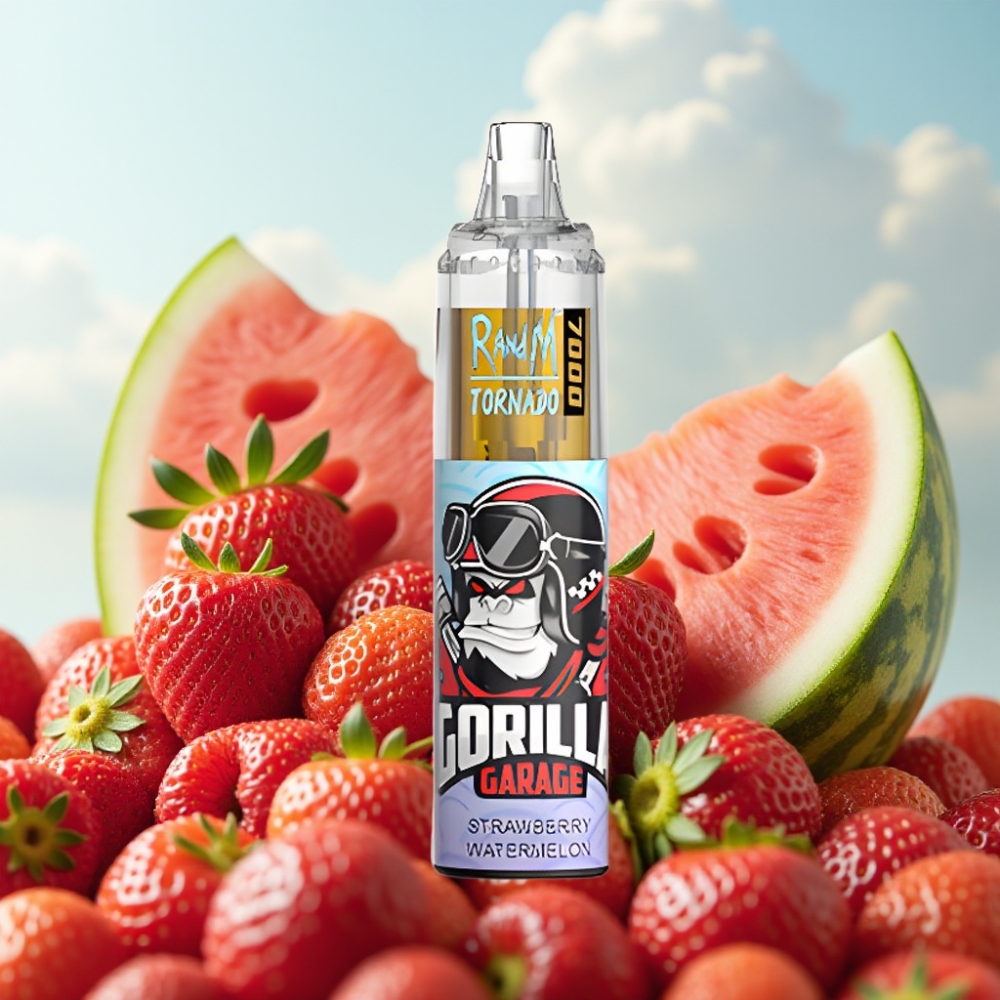 Fumot Tornado 7000 Dispozabil Vape - Jagoda Lubenica, 7000 Pufova, 14 ML Tecnost, Mesh Coil, RGB Svetlo