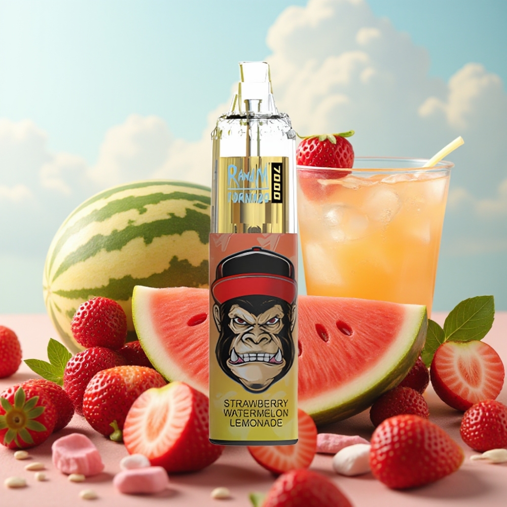 Fumot Tornado 7000 Dispozabil Vape - Jagoda Lubenica Limunada, 7000 Pufova, 14 ML Tecnost, 850 MAH, Mesh Kalem