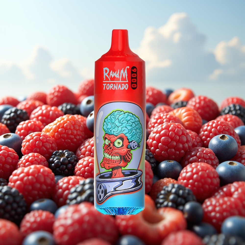 RandM Tornado 9000 Puffs – 850 mAh, 18 mL, Mesh Coil, Mešano voce