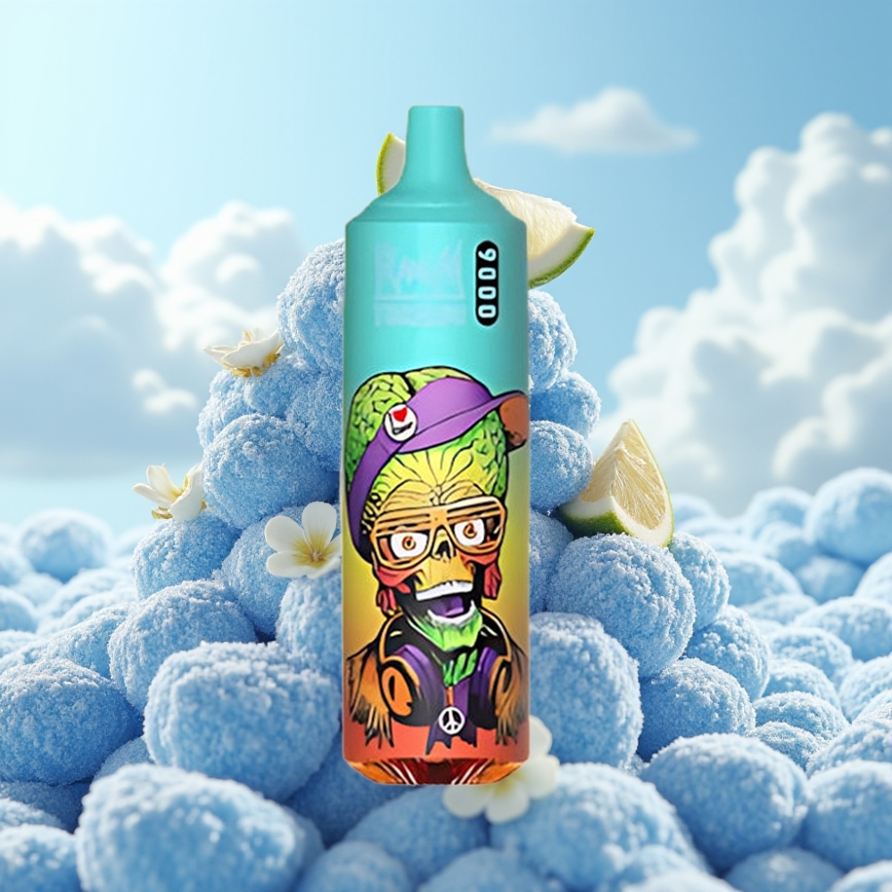 RandM Tornado 9000 Puffs Dispozabil Vape Bluelicious Ice – 850 mAh, 18 mL, Mesh Coil