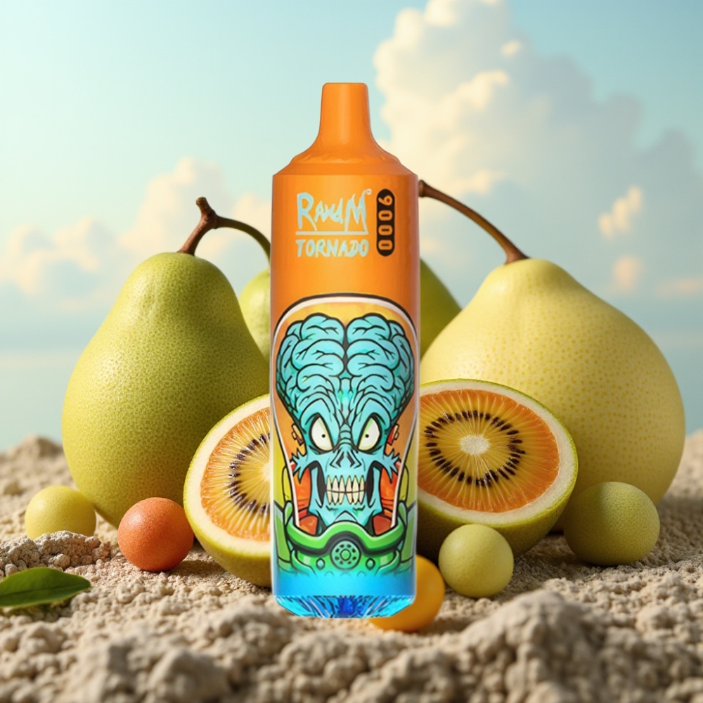RandM Tornado 9000 Puffs Dispozabil Vape Kiwi Pasija Guava – 850 mAh, 18 mL, Mesh Coil