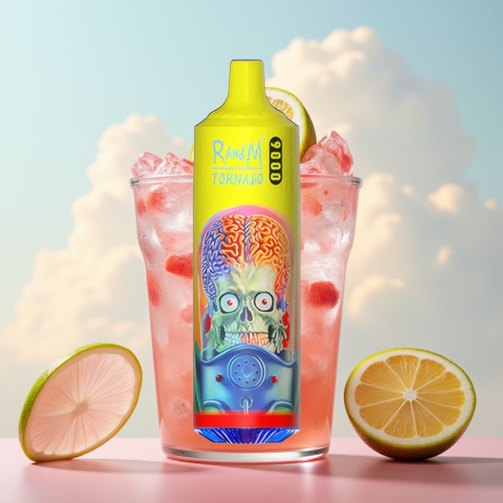 RandM Tornado 9000 Puffs Dispozabil Vape Roze Limunada – 9000 Puffs, 850 mAh, 18 mL, Mesh Coil