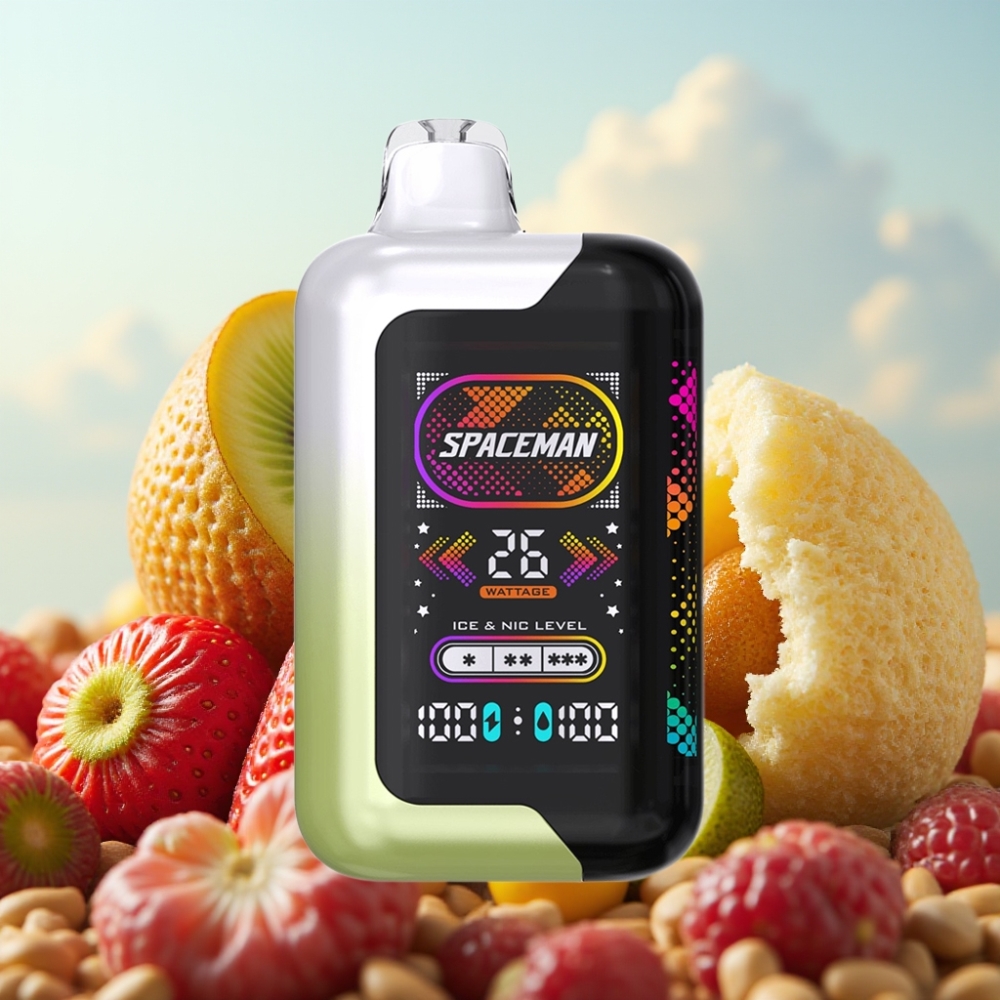 Spaceman SP40000 Zero Nikotin Disposable - 20ml, 1000mAh, 40000 Pufova, Jagoda-Kivi