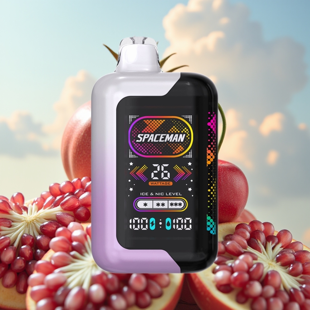 Spaceman SP40000 Zero Nikotina Disposable - 20ml, 0% nikotinske soli, 40000 pufova, 1000mAh baterija, 2.28" ekran, tipa C punjenje