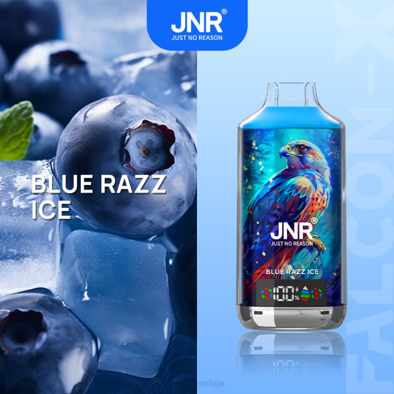 JNR FALCON Икс плави разз лед JNR vapes factory 0HBZ1